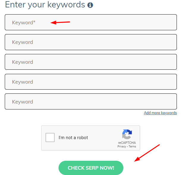 serpbot keyword tracking